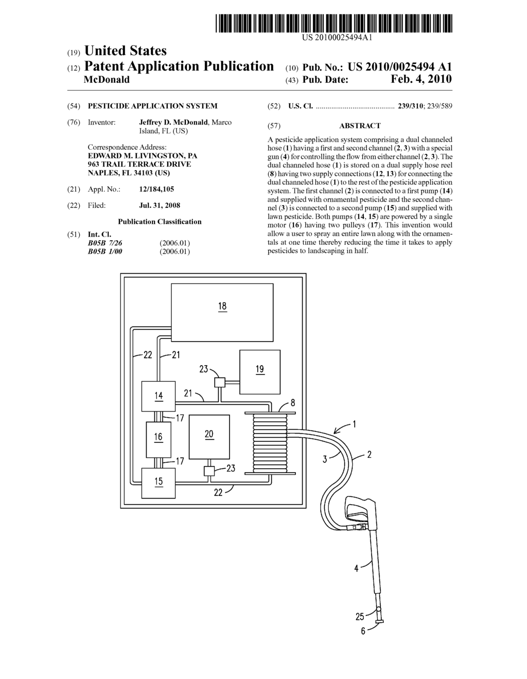 PESTICIDE APPLICATION SYSTEM - diagram, schematic, and image 01