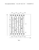 Cell of Semiconductor Device Having Sub-Wavelength-Sized Gate Electrode Conductive Structures Formed from Linear Shaped Gate Electrode Layout Features Defined with Minimum End-to-End Spacing and At Least Eight Transistors diagram and image