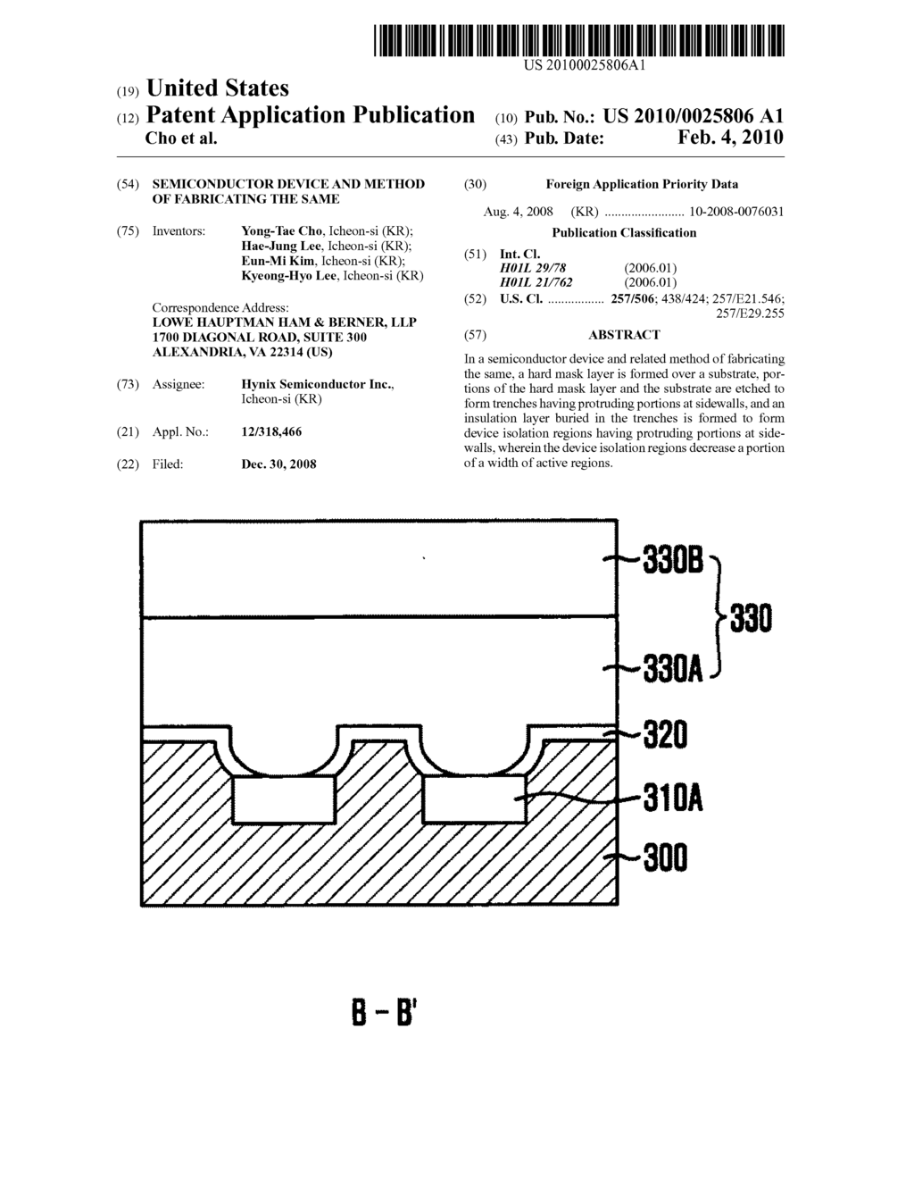 Semiconductor device and method of fabricating the same - diagram, schematic, and image 01