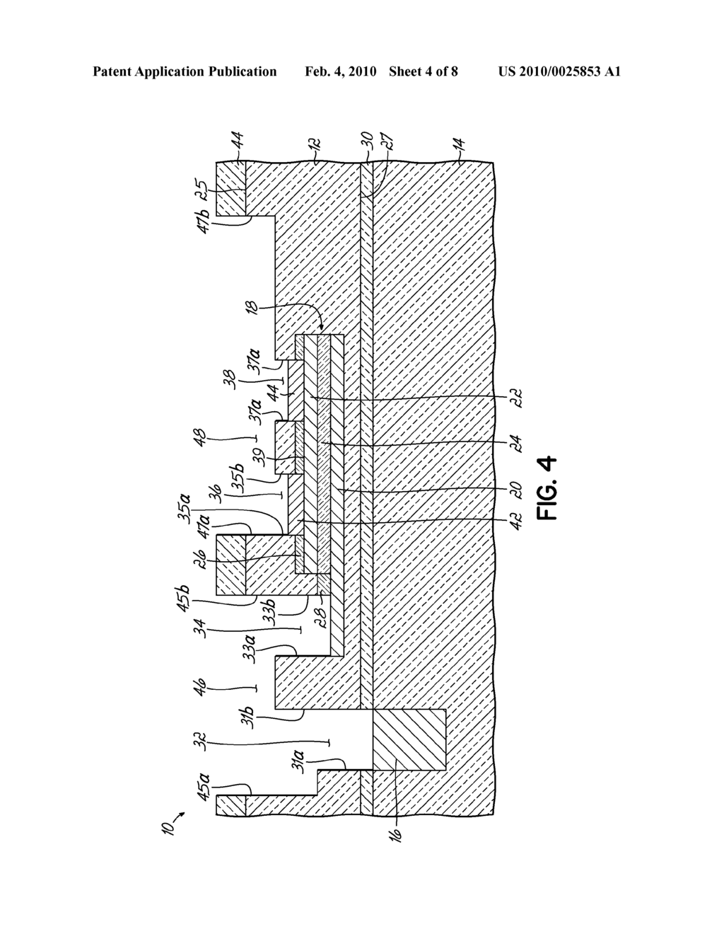 BACK-END-OF-LINE WIRING STRUCTURES WITH INTEGRATED PASSIVE ELEMENTS AND DESIGN STRUCTURES FOR A RADIOFREQUENCY INTEGRATED CIRCUIT - diagram, schematic, and image 05