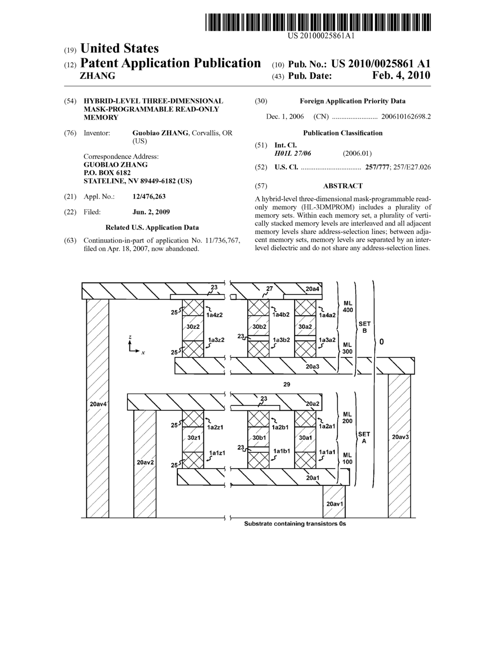 Hybrid-Level Three-Dimensional Mask-Programmable Read-Only Memory - diagram, schematic, and image 01