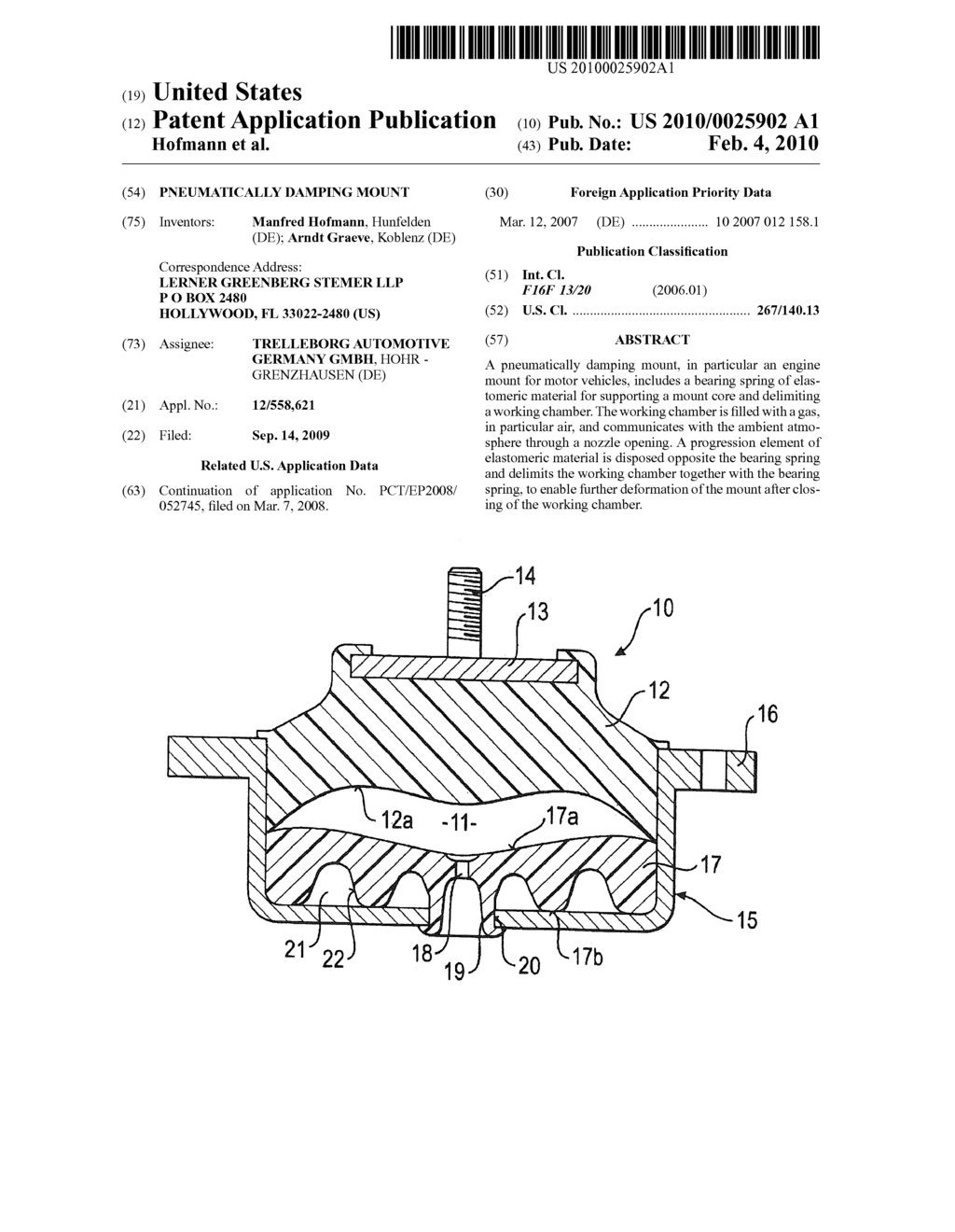 PNEUMATICALLY DAMPING MOUNT - diagram, schematic, and image 01