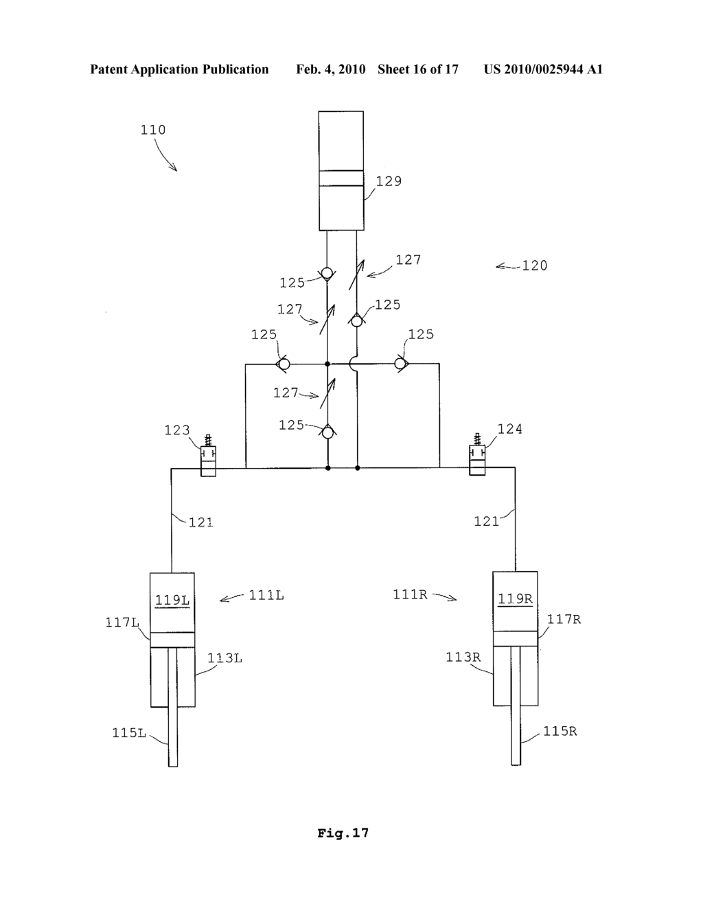 BODY LEANING CONTROL SYSTEM, AND A SADDLE RIDING TYPE VEHICLE HAVING THE SAME - diagram, schematic, and image 17