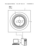 Detector arrangement diagram and image