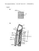 Battery accommodating device, portable device, output device, and head mount display diagram and image