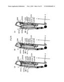 Battery accommodating device, portable device, output device, and head mount display diagram and image