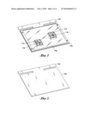 Electronic display with push buttons diagram and image