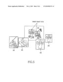 APPARATUS AND METHOD FOR DISPLAYING AN ENLARGED TARGET REGION OF A REPRODUCED IMAGE diagram and image