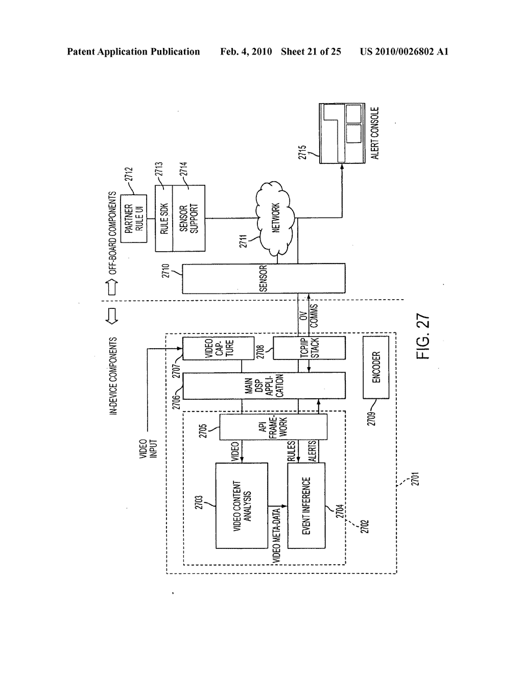 VIDEO ANALYTIC RULE DETECTION SYSTEM AND METHOD - diagram, schematic, and image 22