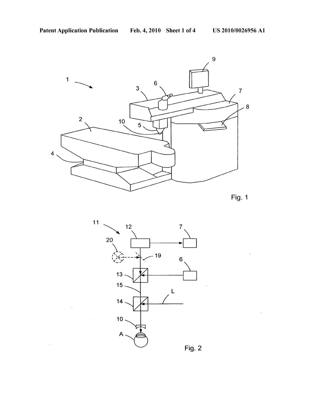 OPHTHALMIC APPARATUS AND OPHTHALMIC METHOD FOR POSITIONING AN EYE OF A PATIENT IN A PREDETERMINED NOMINAL POSITION - diagram, schematic, and image 02