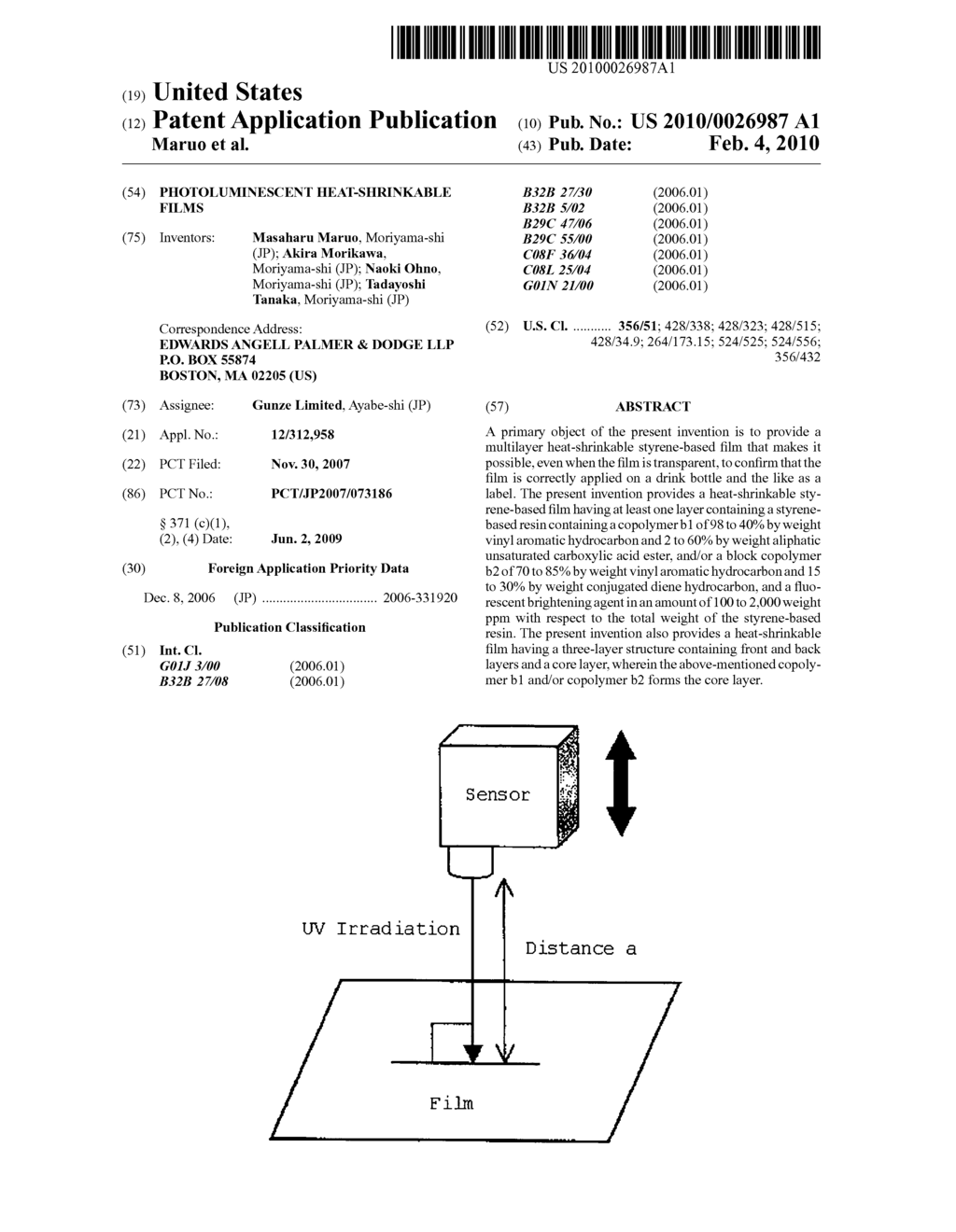 PHOTOLUMINESCENT HEAT-SHRINKABLE FILMS - diagram, schematic, and image 01