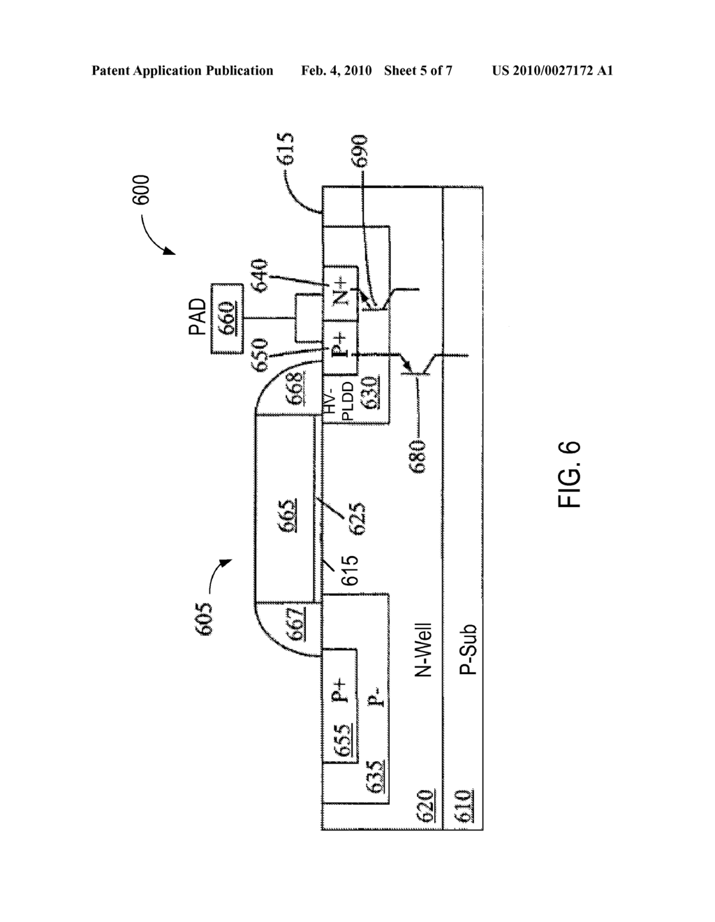 INTEGRATED ELECTROSTATIC DISCHARGE (ESD) DEVICE - diagram, schematic, and image 06