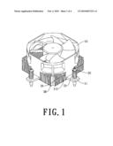 FAN FRAME ASSEMBLY FOR A HEAT SINK diagram and image