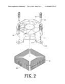 FAN FRAME ASSEMBLY FOR A HEAT SINK diagram and image