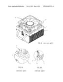 FAN FRAME ASSEMBLY FOR A HEAT SINK diagram and image