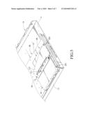 CASING STRUCTURE HAVING REMOVABLE BASE FRAME diagram and image