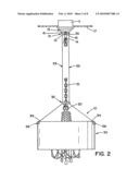 APPARATUS FOR ATTACHING A SHADE OR SKIRT TO A HANGING LIGHT FIXTURE diagram and image