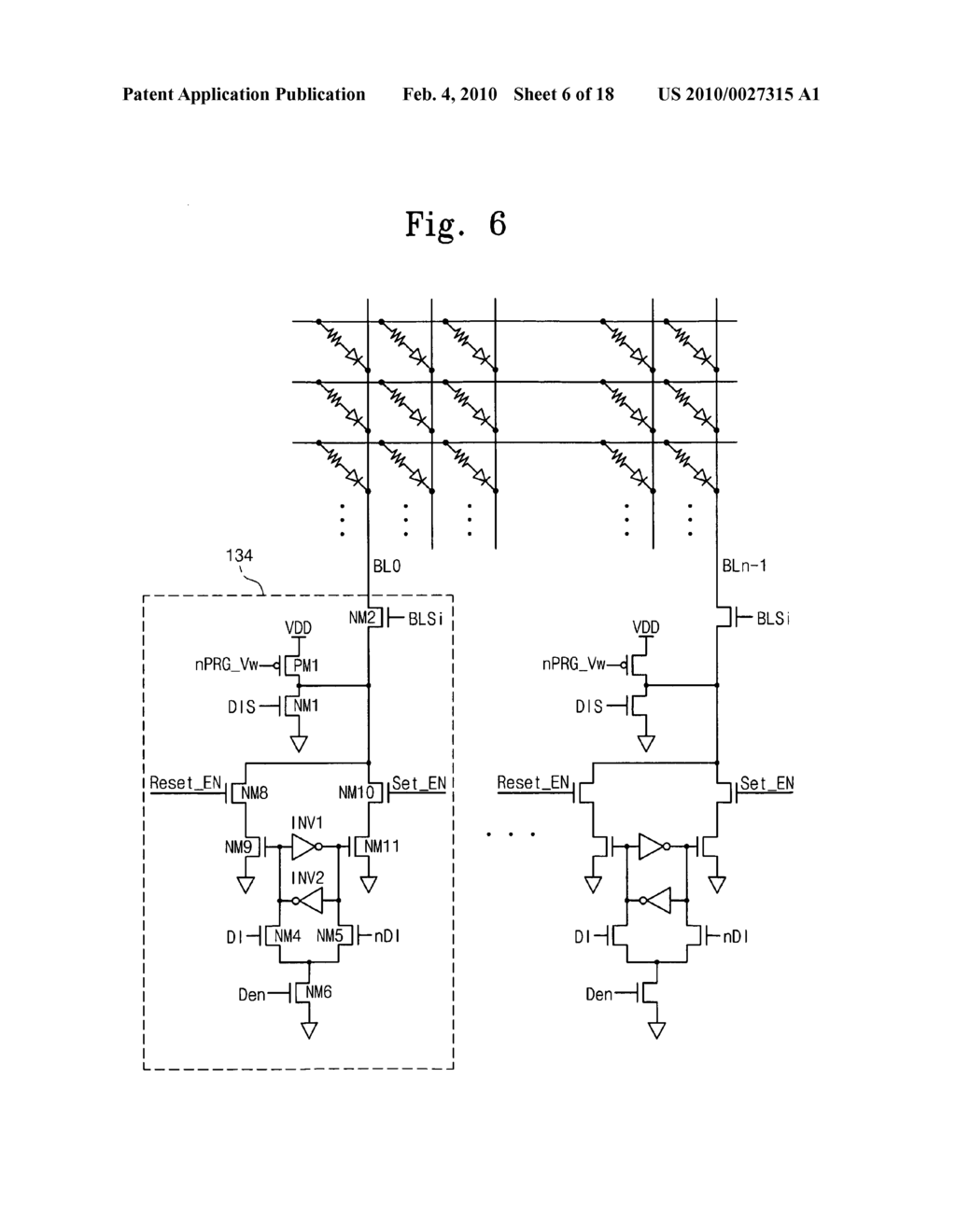 Resistive memory device and writing method thereof - diagram, schematic, and image 07