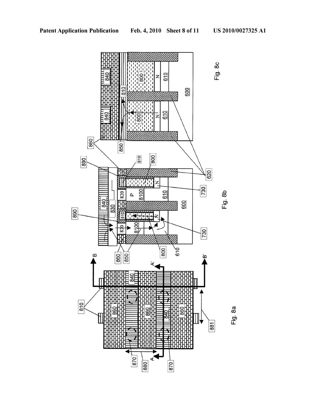 INTEGRATED CIRCUIT INCLUDING AN ARRAY OF MEMORY CELLS AND METHOD - diagram, schematic, and image 09