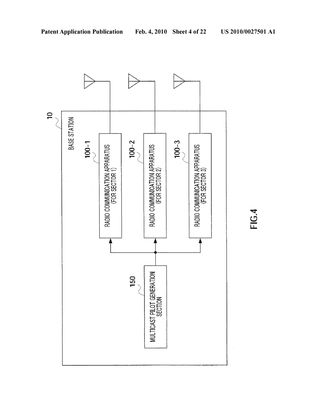 RADIO COMMUNICATION DEVICE AND PILOT ARRANGEMENT METHOD - diagram, schematic, and image 05