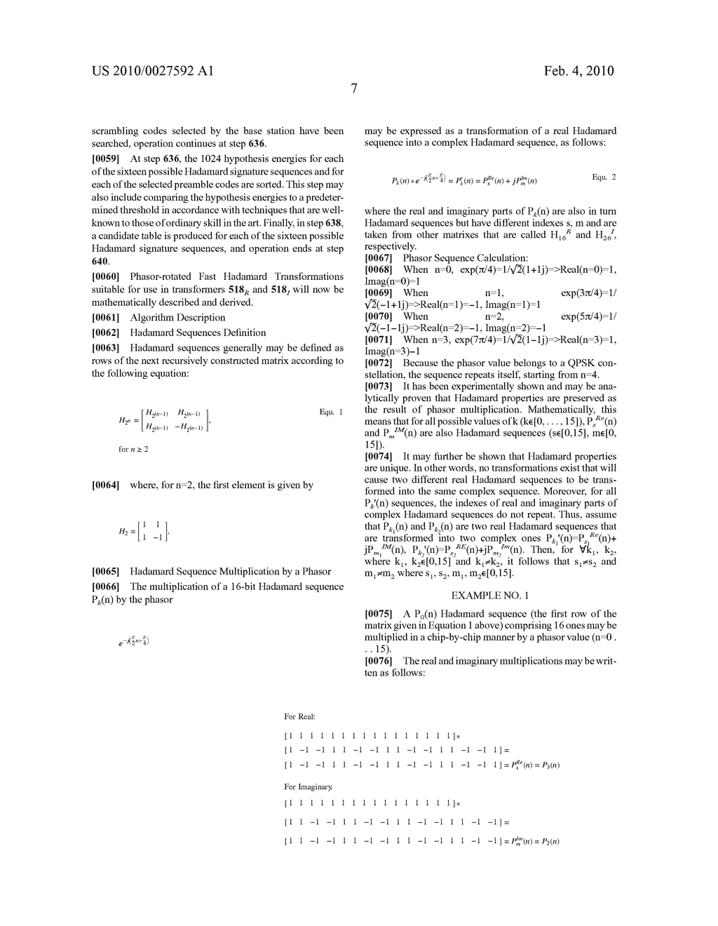 TECHNIQUE FOR SEARCHING FOR A PREAMBLE SIGNAL IN A SPREAD SPECTRUM SIGNAL USING A FAST HADAMARD TRANSFORM - diagram, schematic, and image 16