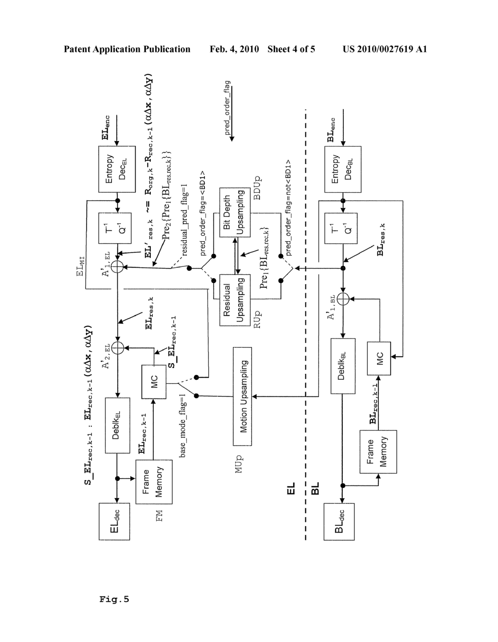 METHOD AND APPARATUS FOR ENCODING AND/OR DECODING VIDEO DATA USING ADAPTIVE PREDICTION ORDER FOR SPATIAL AND BIT DEPTH PREDICTION - diagram, schematic, and image 05