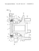 SENSOR ATTACHING SEALING DEVICE AND VEHICLE ROLLING BEARING USING THE SAME diagram and image