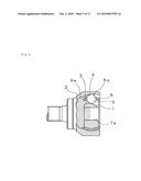 LUBRICATING SYSTEM, BEARING UTILIZING THE SYSTEM, UNIVERSAL JOINT UTILIZING THE SYSTEM, AND PROCESS FOR PRODUCTION THEREOF diagram and image