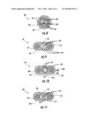 Optical fiber assemblies having a powder or powder blend at least partially mechanically attached diagram and image