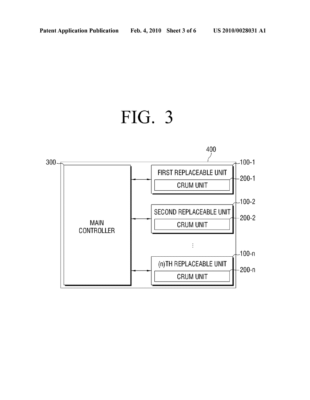 CUSTOMER REPLACEABLE UNIT MONITOR (CRUM) UNIT, REPLACEABLE UNIT AND IMAGE FORMING APPARATUS COMPRISING THE CRUM UNIT, AND UNIT DRIVING METHOD THEREOF - diagram, schematic, and image 04