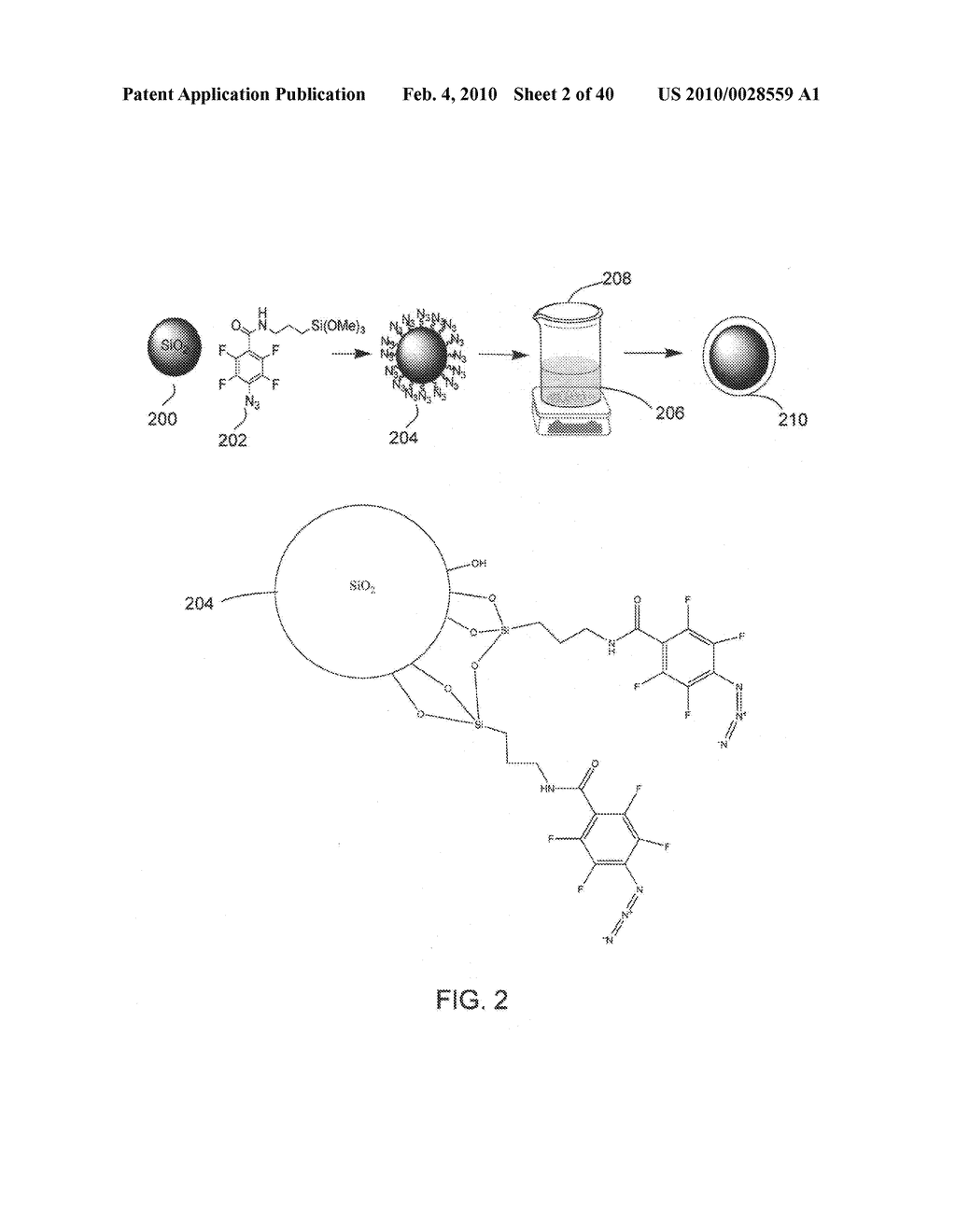 Method for functionalizing materials and devices comprising such materials - diagram, schematic, and image 03