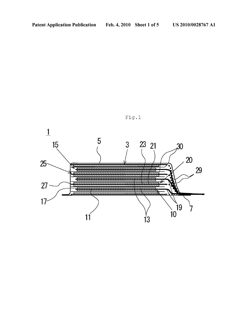 STACKED SECONDARY BATTERY AND METHOD OF MANUFACTURING THE SAME - diagram, schematic, and image 02