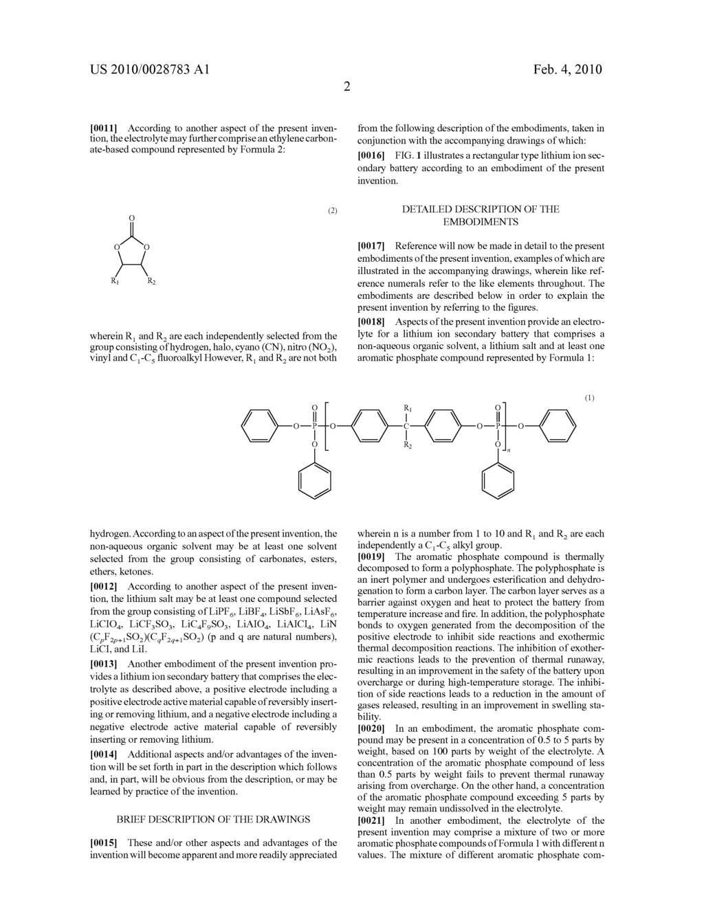 ELECTROLYTE FOR LITHIUM ION SECONDARY BATTERY AND LITHIUM ION SECONDARY BATTERY COMPRISING THE SAME - diagram, schematic, and image 04