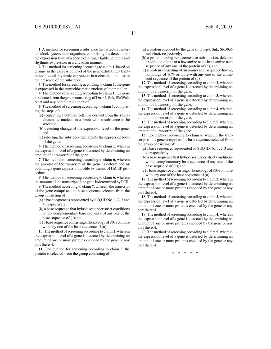 Light-inducible and rhythmically expressed genes and method for screening substances that affect an internal clock system - diagram, schematic, and image 17