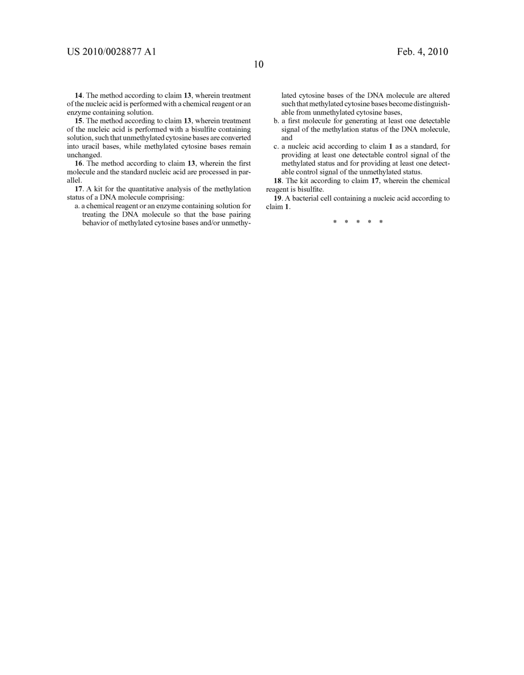 MOLECULE FOR PROVIDING A STANDARD FOR THE QUANTITATIVE ANALYSIS OF THE METHYLATIONS STATUS OF A NUCLEIC ACID - diagram, schematic, and image 14