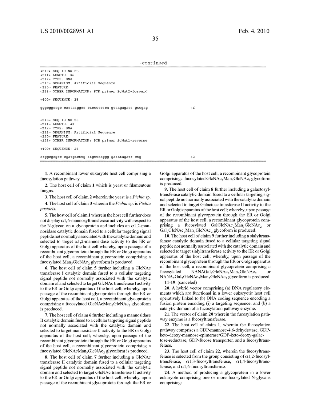 PRODUCTION OF GLYCOPROTEINS WITH MODIFIED FUCOSYLATION - diagram, schematic, and image 42