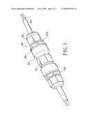 Waterproof cable connector diagram and image