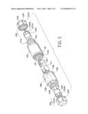 Waterproof cable connector diagram and image