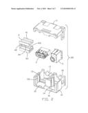 CABLE ASSEMBLY WITH RETAINER FOR HOLDING CONNECTOR diagram and image