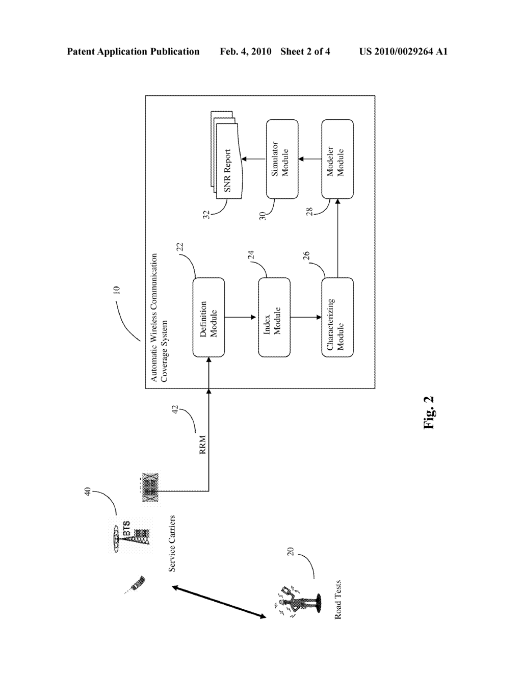 METHOD OF AUTOMATIC COVERAGE MEASURING FOR A WIRELESS COMMUNICATION SYSTEM - diagram, schematic, and image 03