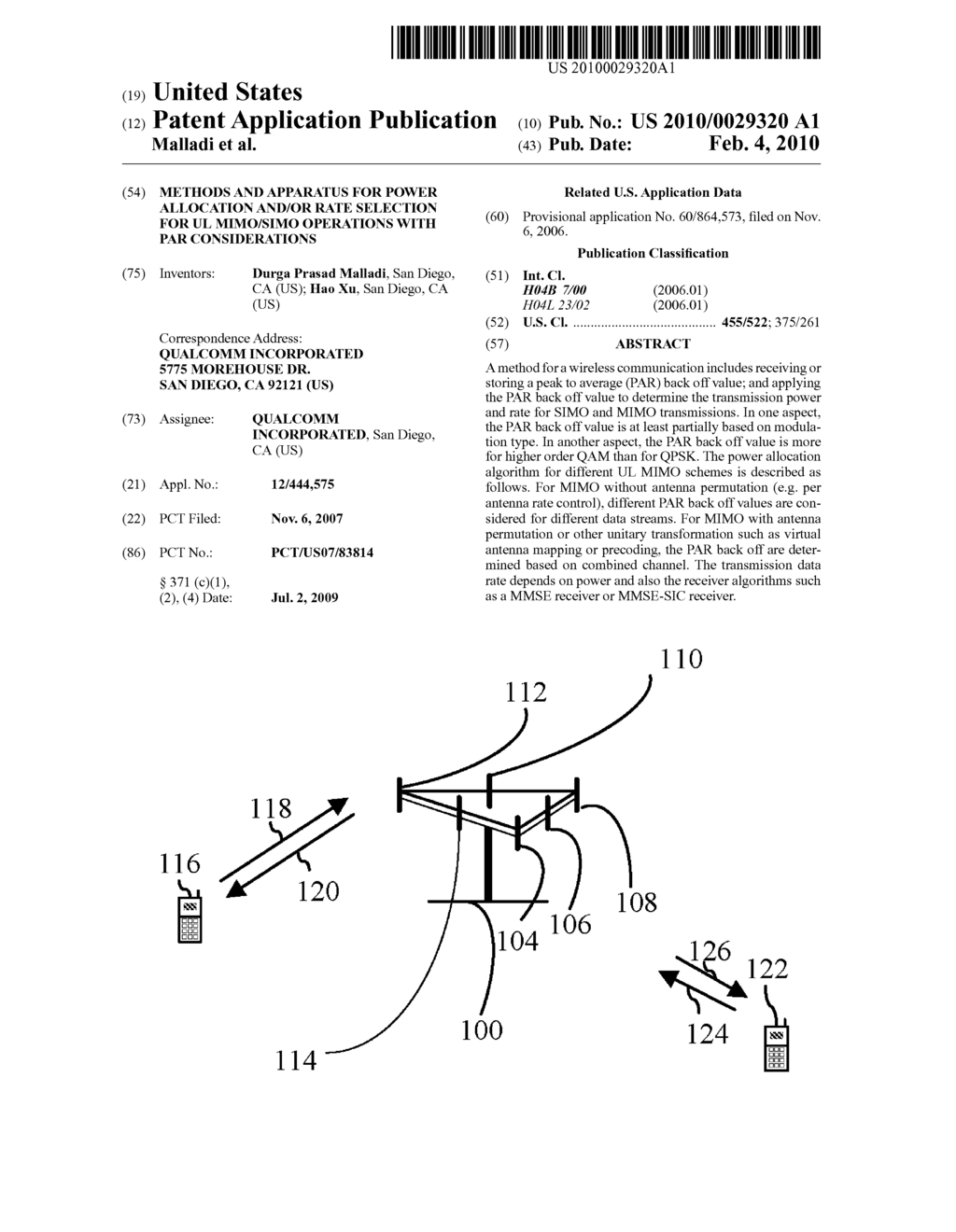 Methods and apparatus for power allocation and/or rate selection for UL MIMO/SIMO operations with PAR considerations - diagram, schematic, and image 01