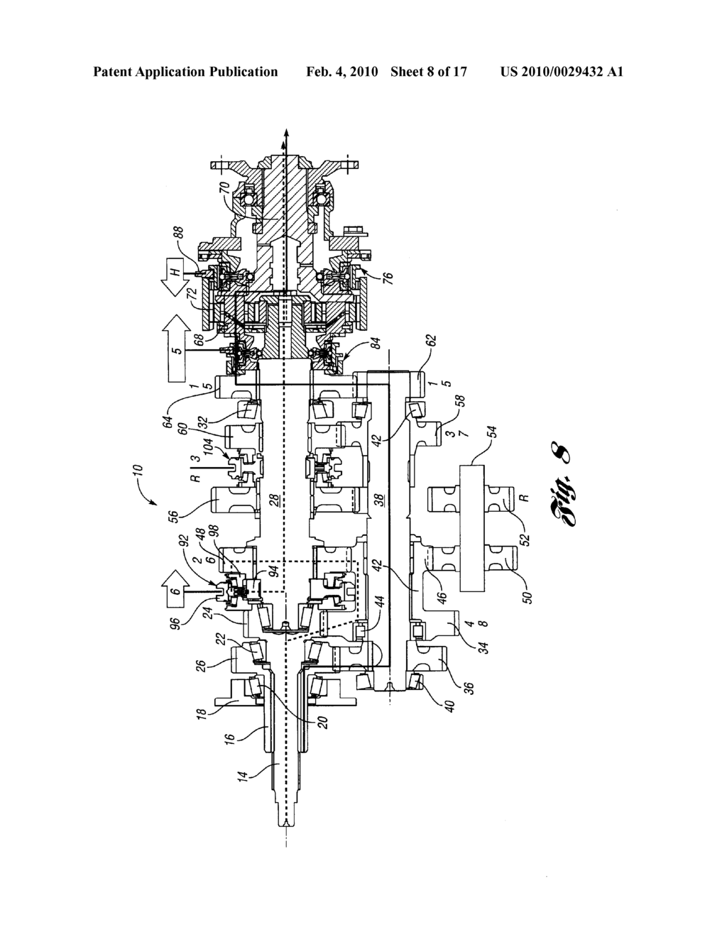 Dual Clutch Transmission with Multiple Range Gearing - diagram, schematic, and image 09