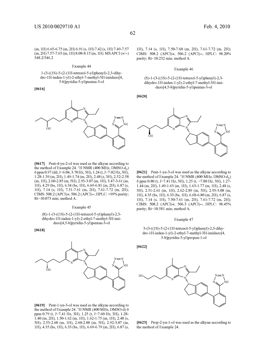 COMPOUNDS HAVING BOTH ANGIOTENSIN II RECEPTOR ANTAGONISM AND PPARy ACTIVATING ACTIVITIES - diagram, schematic, and image 68