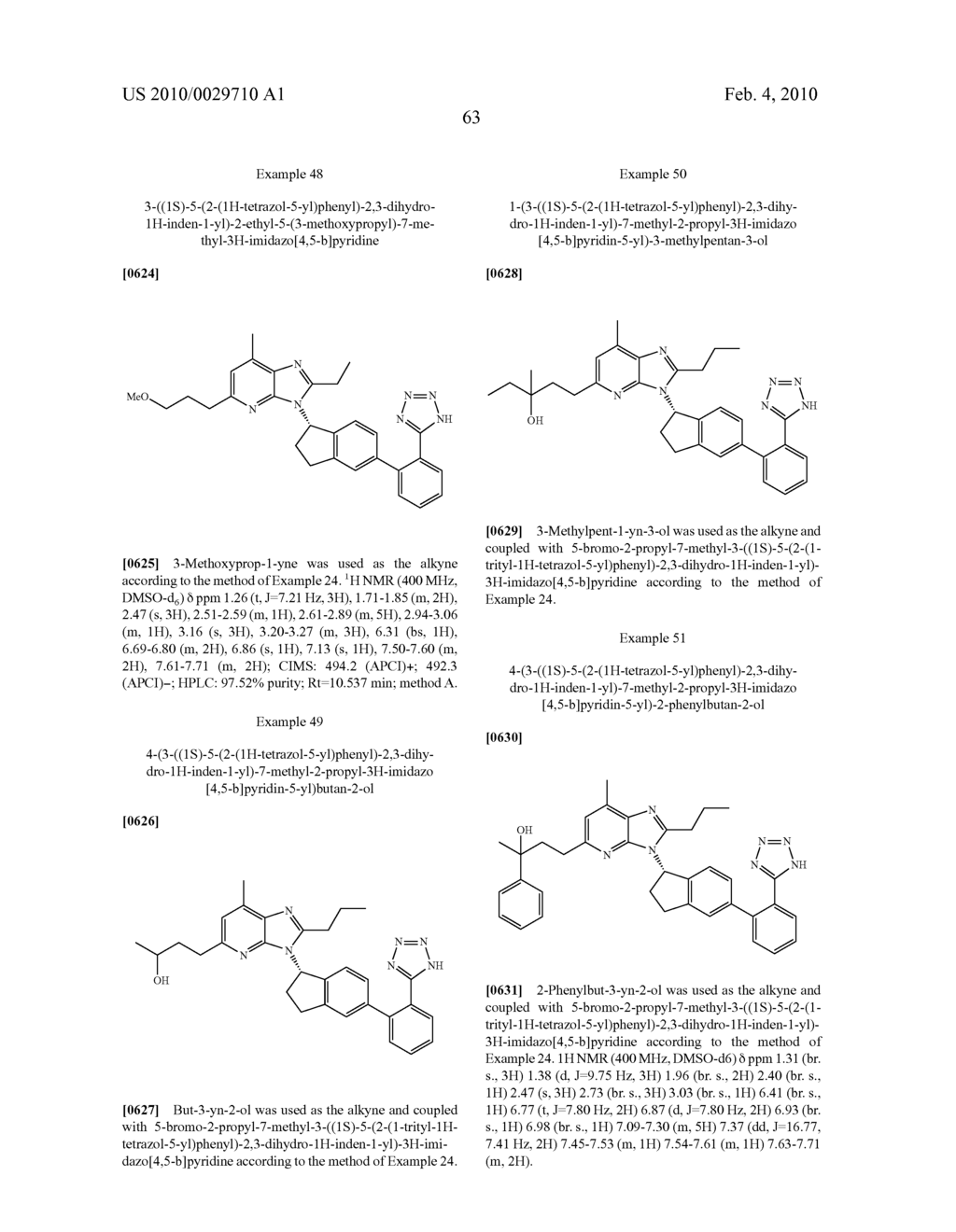 COMPOUNDS HAVING BOTH ANGIOTENSIN II RECEPTOR ANTAGONISM AND PPARy ACTIVATING ACTIVITIES - diagram, schematic, and image 69