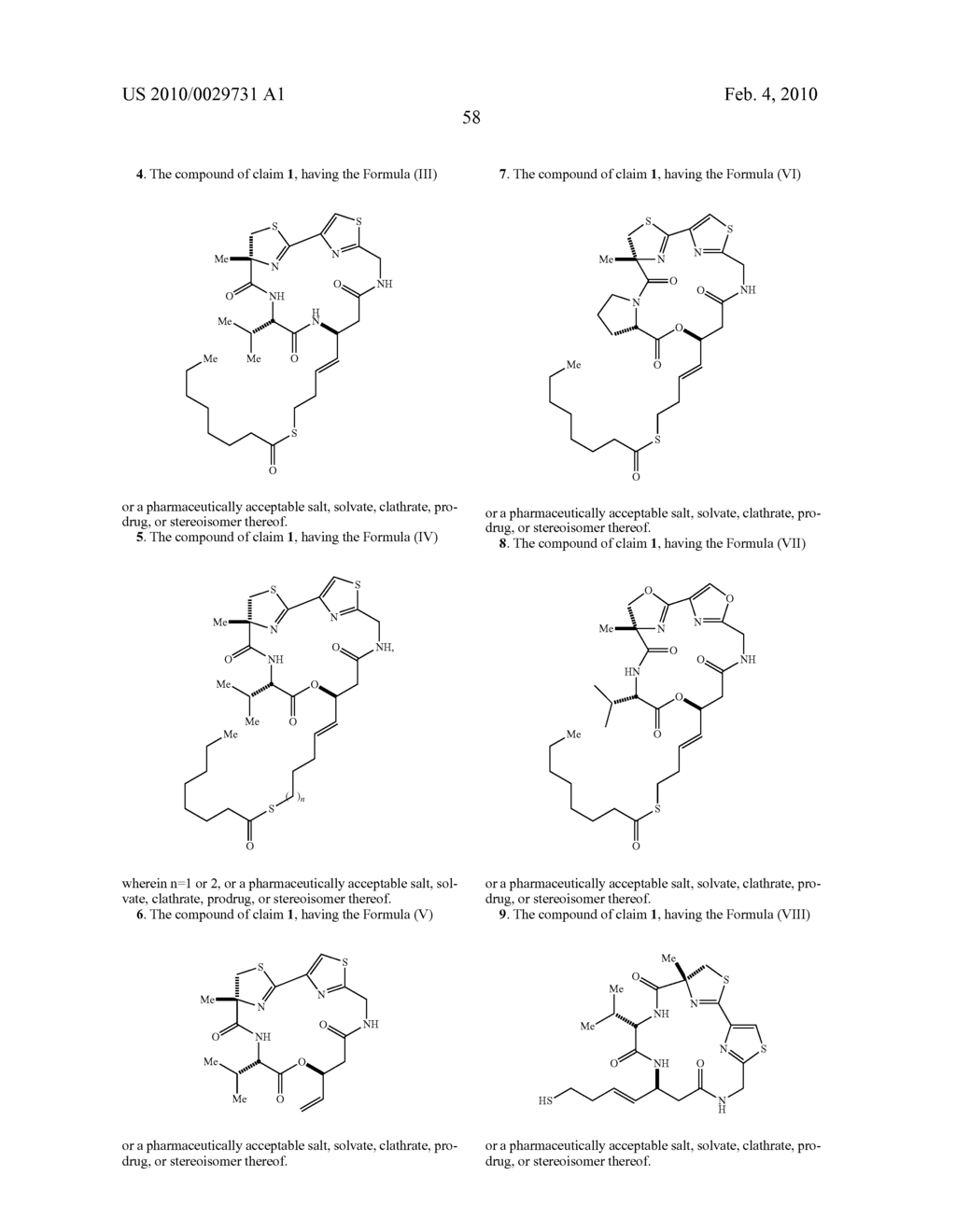Method for preparing largazole analogs and uses thereof - diagram, schematic, and image 64