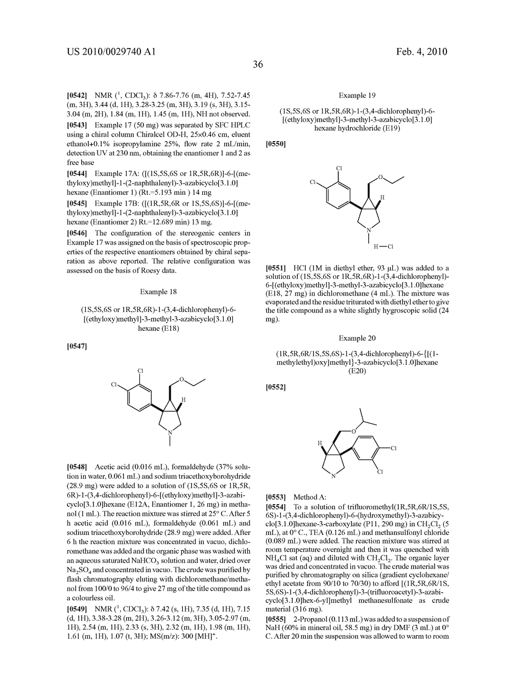 AZABICYCLIC COMPOUNDS AS SEROTONIN, DOPAMINE AND NOREPINEPHRINE RE-UPTAKE INHIBITORS - diagram, schematic, and image 37