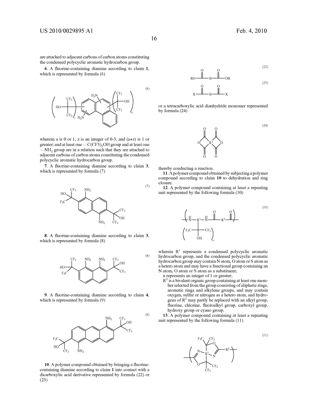 Fluorinated Diamine and Polymer Formed Therefrom - diagram, schematic, and image 17