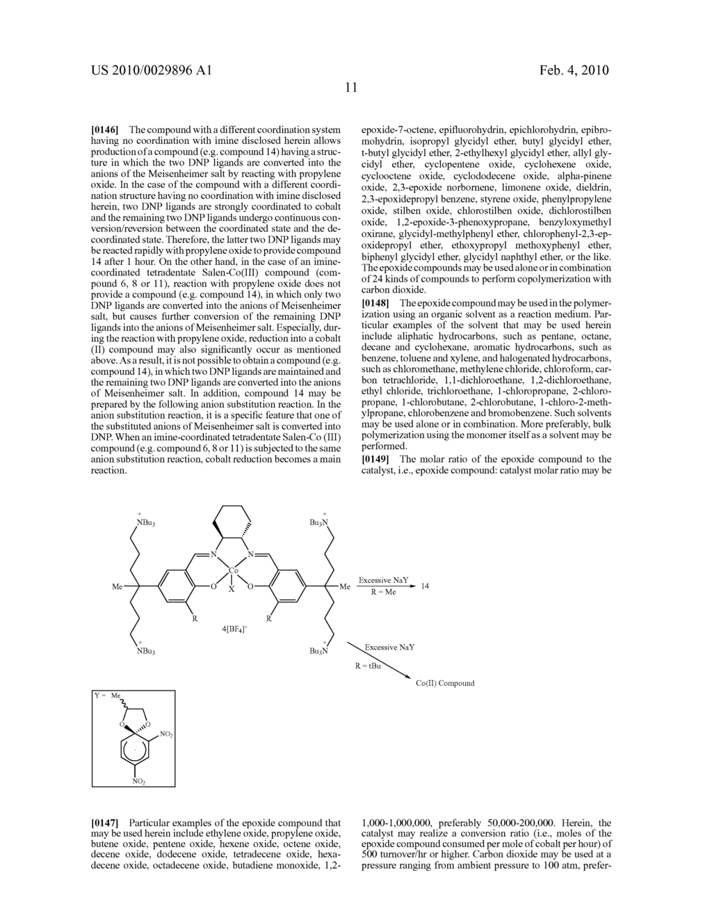 Novel Coordination complexes and process of producing polycarbonate by copolymerization of carbon dioxide and epoxide using the same as catalyst - diagram, schematic, and image 18