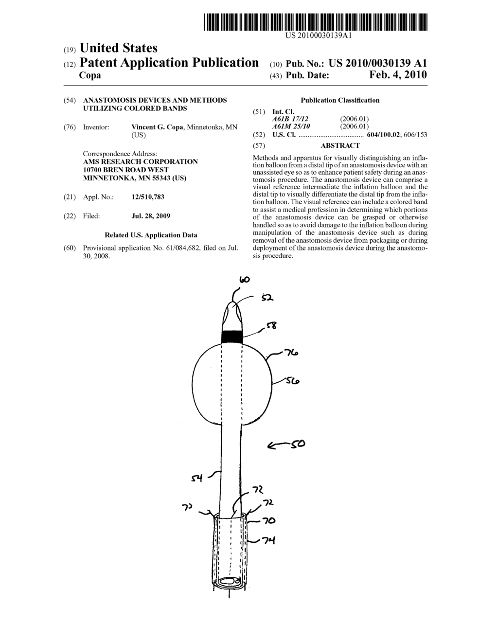 Anastomosis Devices and Methods Utilizing Colored Bands - diagram, schematic, and image 01