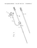 Stretchable-diameter inserter for hemodynamic studies and related operations diagram and image